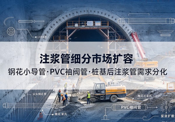 兴化注浆管细分市场扩容，隧道钢花小导管、PVC 袖阀管、桩基后注浆管需求分化